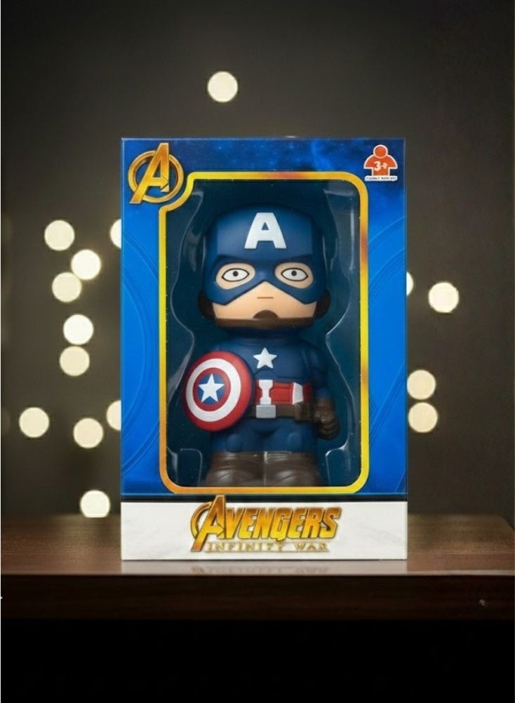 Premium Captain America Pop Head Toy – Avengers Superhero with Shield Mini Collectible - Image 4