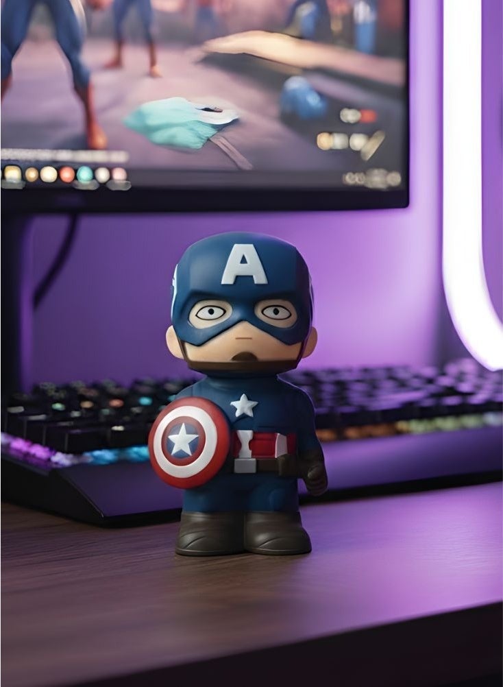 بريميم لعبة رأس كابتن أمريكا - شخصية أفنجرز الخارقة مع درع، قابلة للتجميع - Image 2