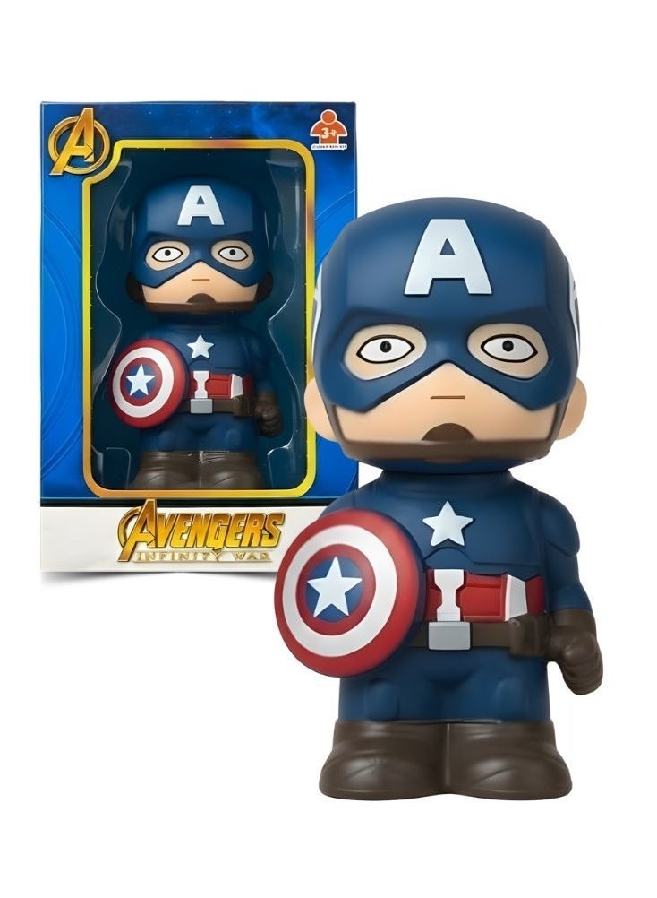 بريميم لعبة رأس كابتن أمريكا - شخصية أفنجرز الخارقة مع درع، قابلة للتجميع - Image 1