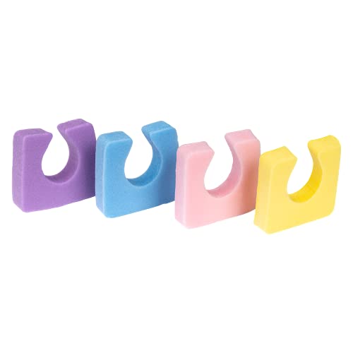 AMERICANAILS .COM Americanails Onezeez Individual Toe Separators Assorted Pastel Colors Extra Soft Comfortable Only Two Separators Per Foot Perfect Pedicure Polish Application Professional Quality 144ct - Image 2
