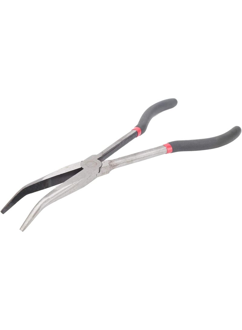 GGOOT 11in Extended Handle Pliers High Performance Curved Nose Steel Pliers with Plastic Handle Hardware Tool for Various Works - Image 3