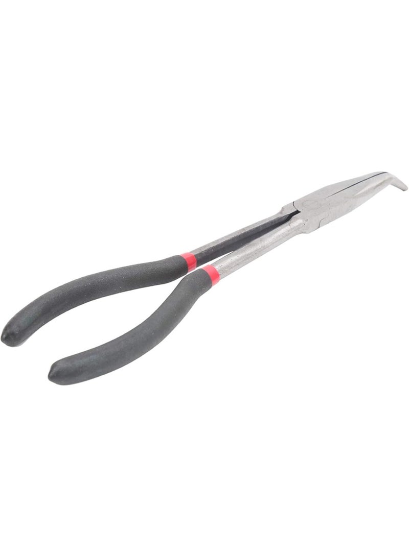GGOOT 11in Extended Handle Pliers High Performance Curved Nose Steel Pliers with Plastic Handle Hardware Tool for Various Works - Image 5