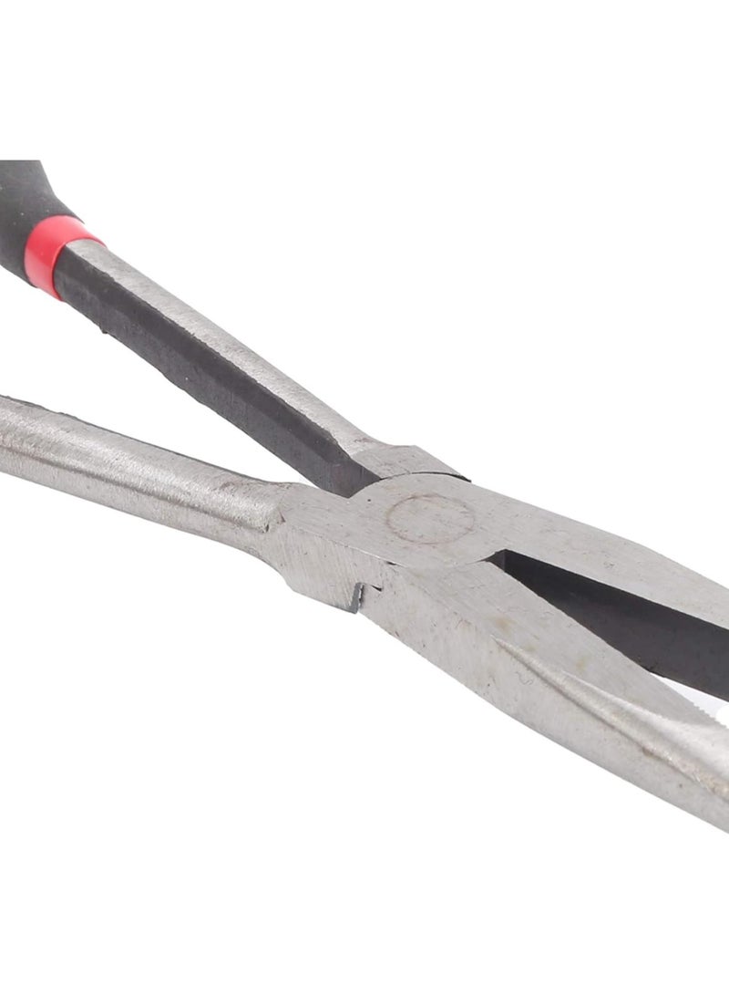 GGOOT 11in Extended Handle Pliers High Performance Curved Nose Steel Pliers with Plastic Handle Hardware Tool for Various Works - Image 2