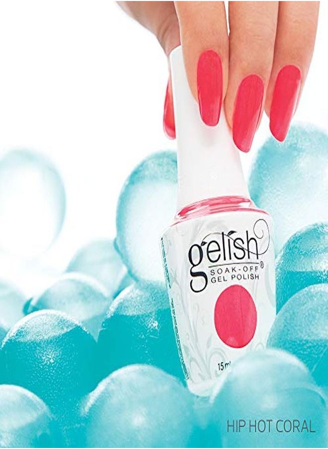 Gelish Hip Hot Coral Soak-Off Gel Polish, 0.5 Oz.  - Image 3
