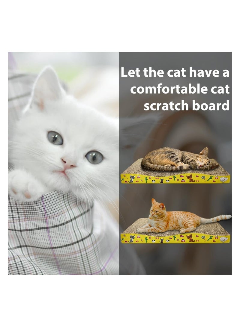 Cat Scratching Board with Catnip Corrugated Cardboard Scratching Mat for Stimulating Play and Paw Care Polymorphic - Image 5