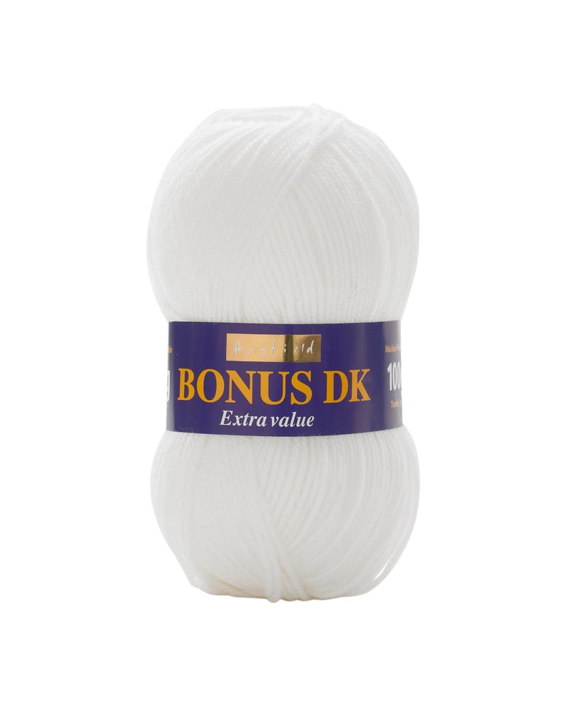 Sirdar Hayfield Bonus DK Double Knitting White 961 100g