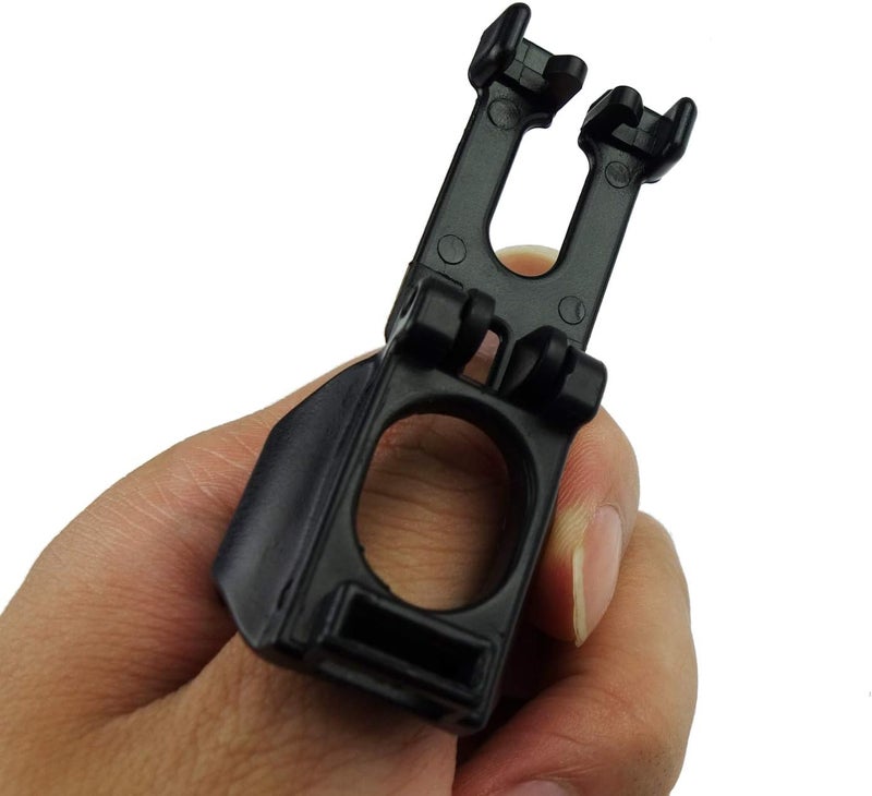 Zelerdo 4 Pack Black Plastic Snorkel Clip Replacement for Snorkeling and Scuba Diving - Image 3