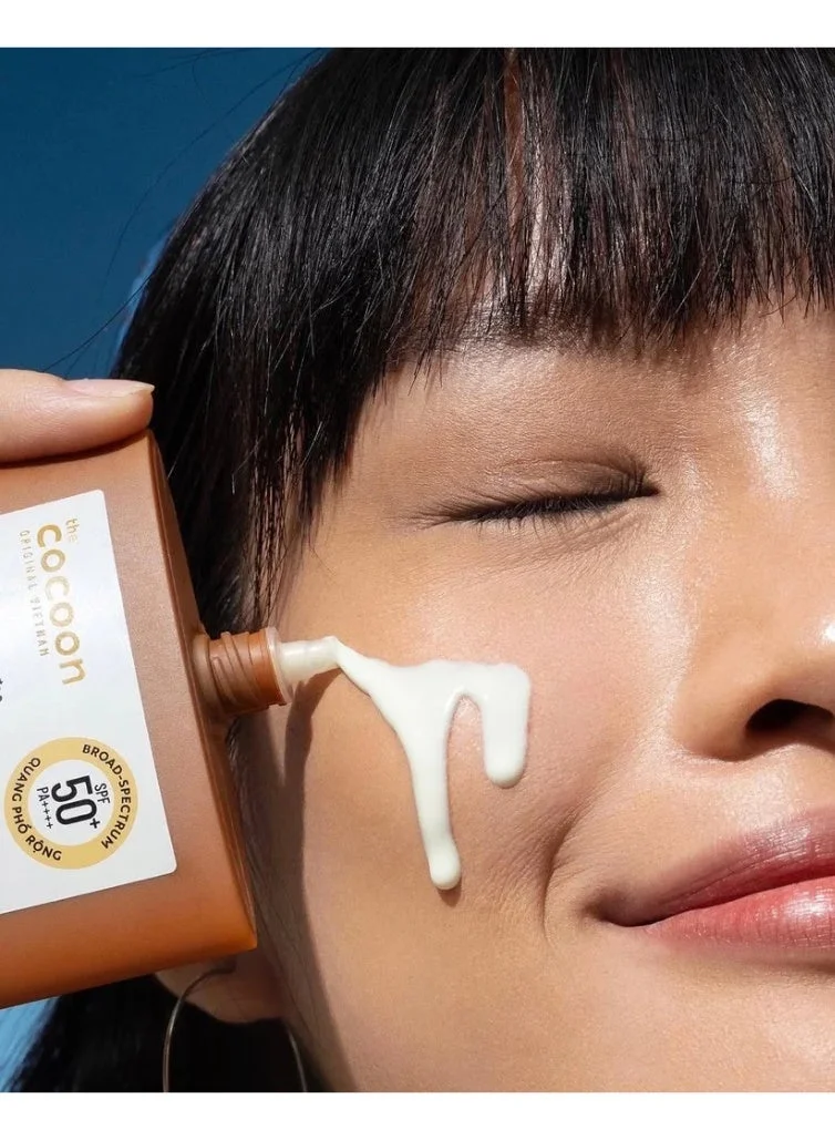 The Cocoon Original Vietnam 50 ml Winter Melon Sun Fluid SPF50 PA++++ Lightweight Sunscreen Blue Light Protection Matte Finish Sunscreen for Normal Oily Skin Water Resistant Daily Sun Protection 50 ml  | Best Price UAE