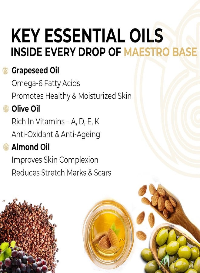 CORE & PURE Maestro Base Massage Oil- Promotes Nourishing and Moisturised Skin |Natural & Exotic Oils Blend|- 100ml - Image 2