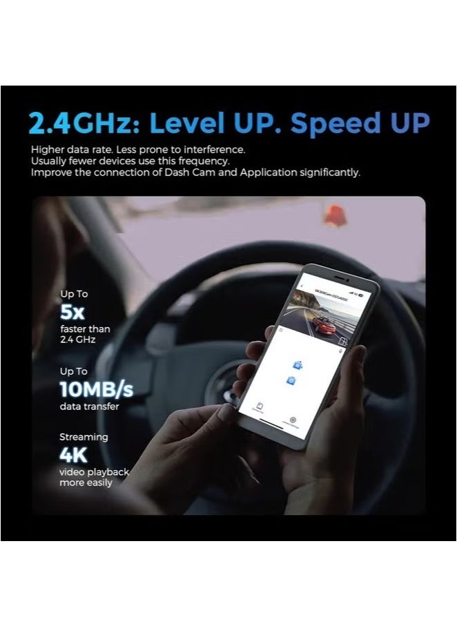 JAJEEK CarLog 4K Dual Dash Cam Driving Recorder with WiFi – Front & Rear Car Camera for Full HD Loop Recording | Night Vision, Motion Detection, G-Sensor, Parking Monitor & Wide-Angle Lens | Reliable Car Security Camera DVR System  - Image 2