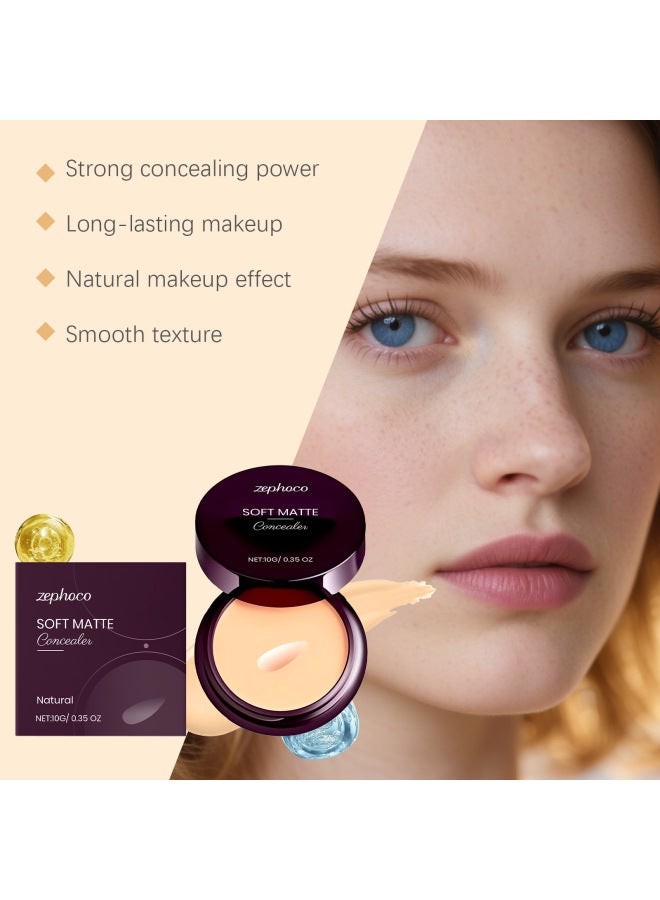 zephoco Natural Color Concealer - Even Skin Tone, Natural Lightweight Coverage, Hydrating Fit, And Transparent Natural Concealing Effect - Image 4