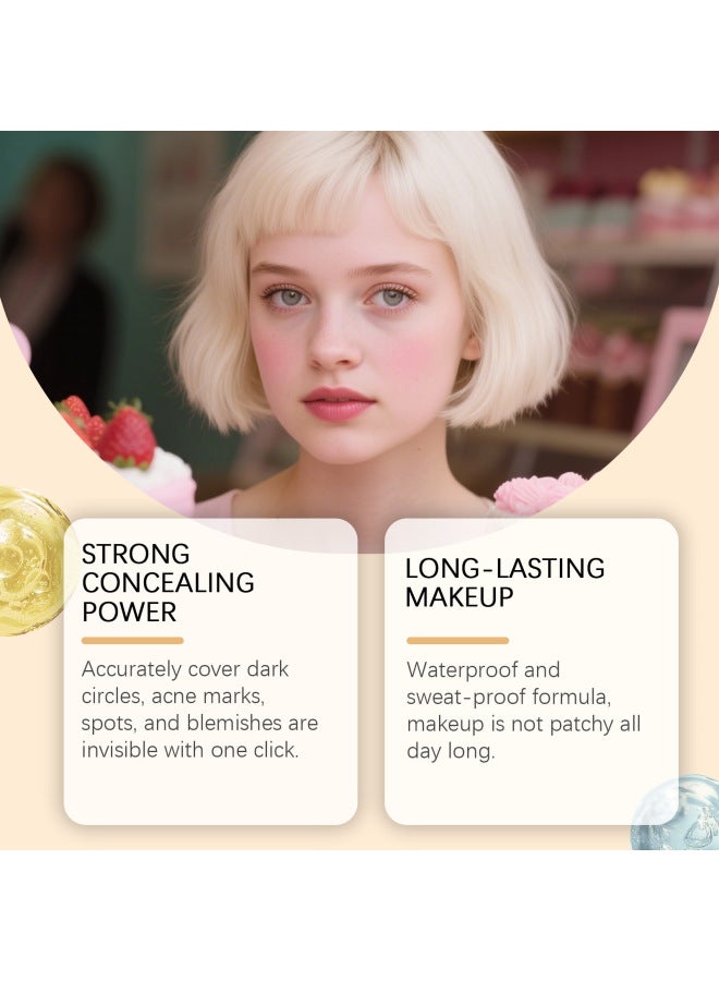 zephoco Natural Color Concealer - Even Skin Tone, Natural Lightweight Coverage, Hydrating Fit, And Transparent Natural Concealing Effect - Image 2