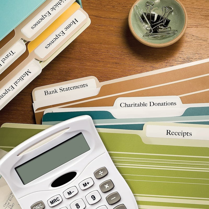 Avery 8366 Permanent Filing Labels, 1/3 Cut, 750/PK, White - Image 2