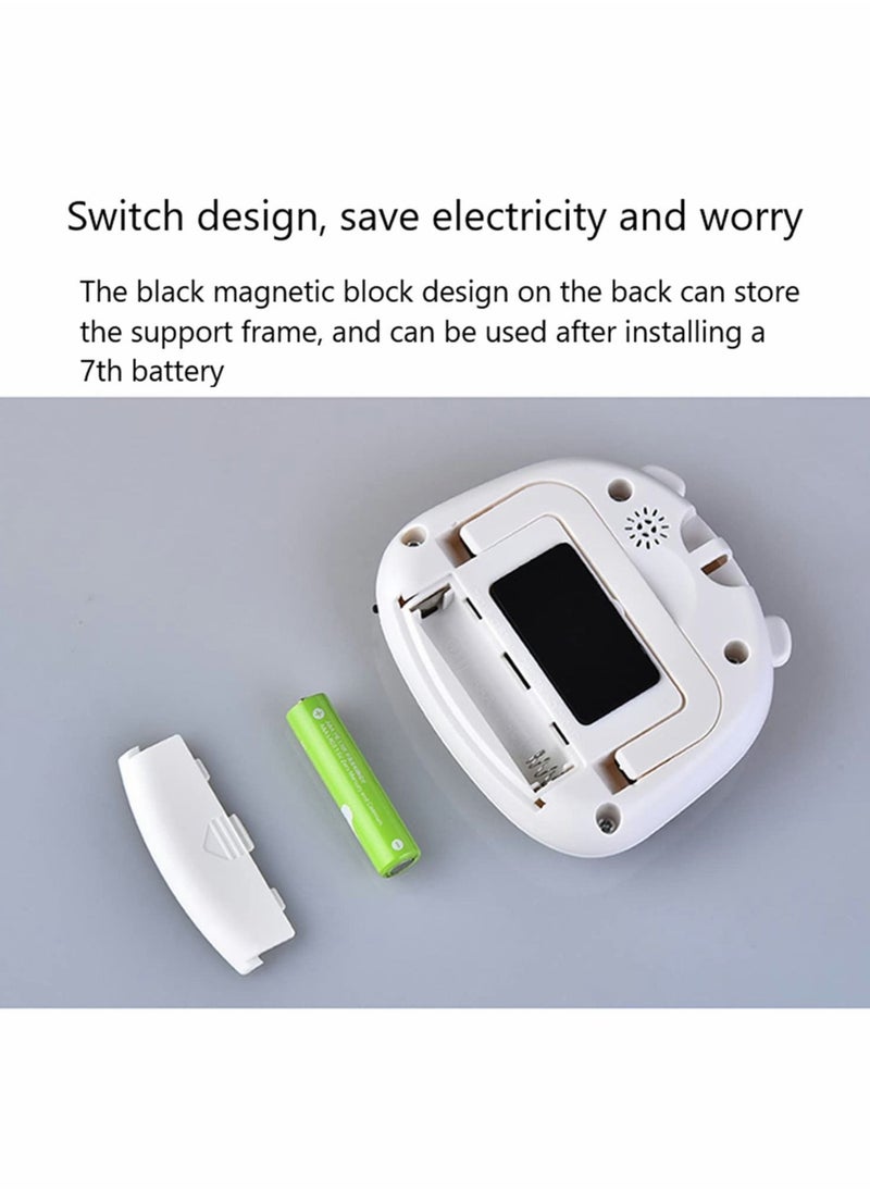 Excefore - Kitchen Timer,  Large Display Digital Timer Magnetic Back Loud Alarm, Animal Countdown Timer White Cooking Timers for Kitchen Teachers Students Games Meetings, Sports Timer for Workouts Exercise - Image 1