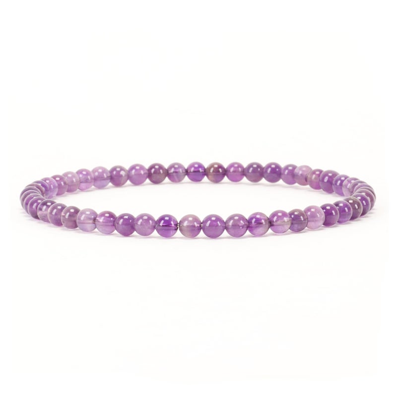 Cherry Tree Collection - Small, Medium, Large Sizes - Gemstone Beaded Bracelets For Women, Men, and Teens - 4mm Round Beads - Image 1