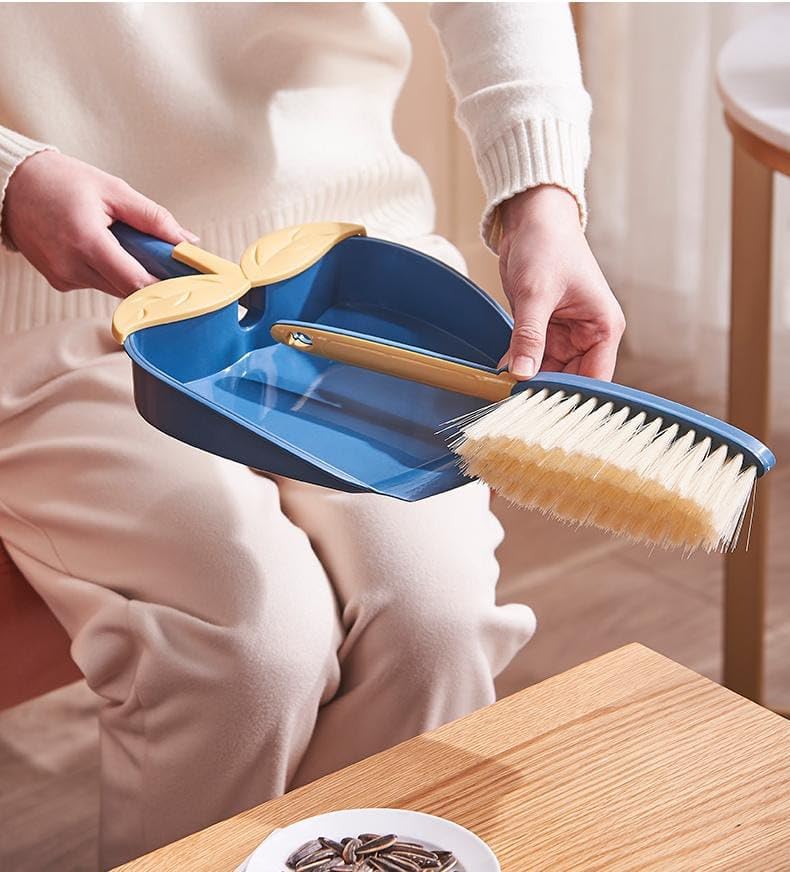 SUNNIFA Mini Dustpan and Brush Set for Home & Kitchen Cleaning | Portable Handheld Sweeping Tool with Soft Bristles | Compact Table, Floor & Desk Cleaner (Multicolor) - Image 3