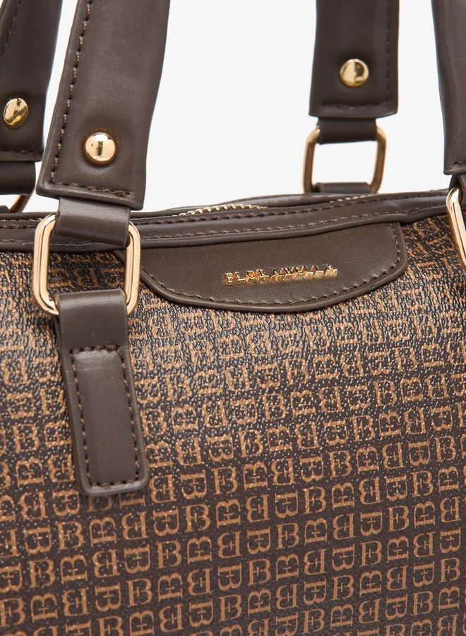 فلورا بيلا من شو إكسبرس Women's Textured Bowler Bag with Double Handles and Zip Closure