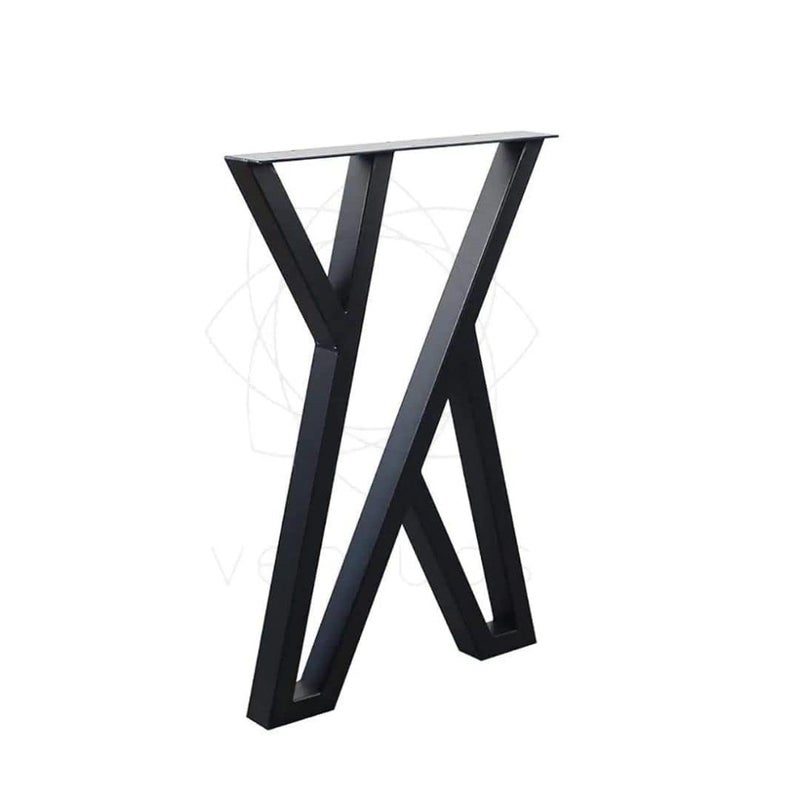 Dcloud Metal Legs for Table fruniture Heavy Duty Iron Desk Legs 28 71 cm Height 18 45 cm Wide Industrial Furniture Legs for Home Office Black X Shape Leg - Image 2