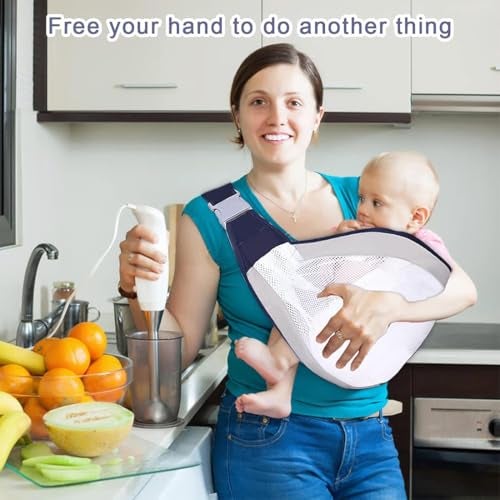 Adbeni Imported Baby Carrier | Adjustable Ergonomic Baby Sling for Newborn to Toddler | Breathable 3D Mesh Infant Baby Wrap | Lightweight & Comfortable Shoulder Straps - Image 5