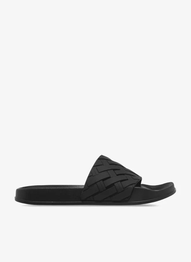 Flora Bella Women Weave Textured Slides