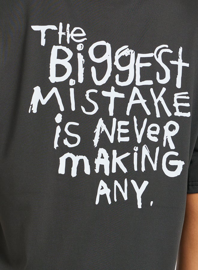 Take Two Slogan Print Back Oversized T-Shirt and Leggings Co-Ords  - Image 4