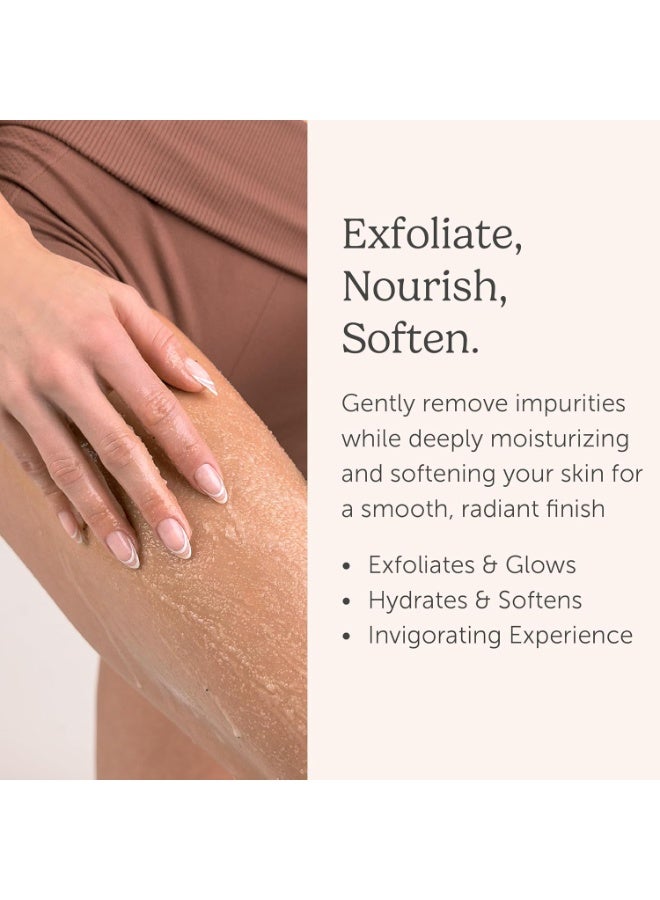 Nectar Life Exfoliating Sugar Scrub, Moisturizing Body Scrub with Coconut Oil & Shea Butter, Pre Shave Exfoliator (16 Ounce, Vanilla Sugar) - Image 4