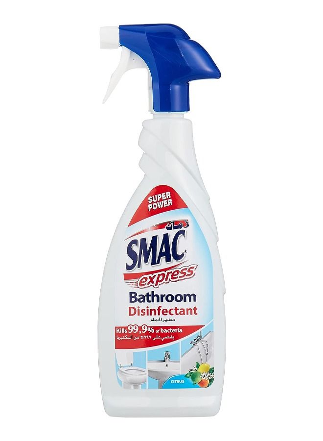 Smac Express Bathroom Disinfectant Spray - Citrus Scent 650ml - Image 1