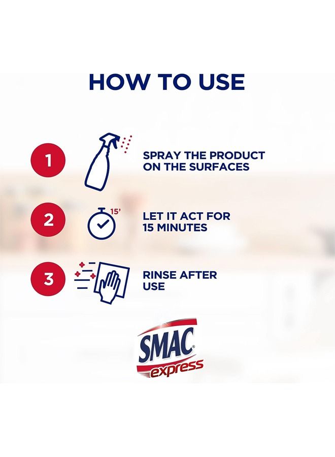 Smac Express Bathroom Disinfectant Spray - Citrus Scent 650ml - Image 4