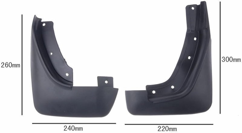 Wivplex Car Mud Flaps for Volvo S80 S80L 2007-2016 - Image 2
