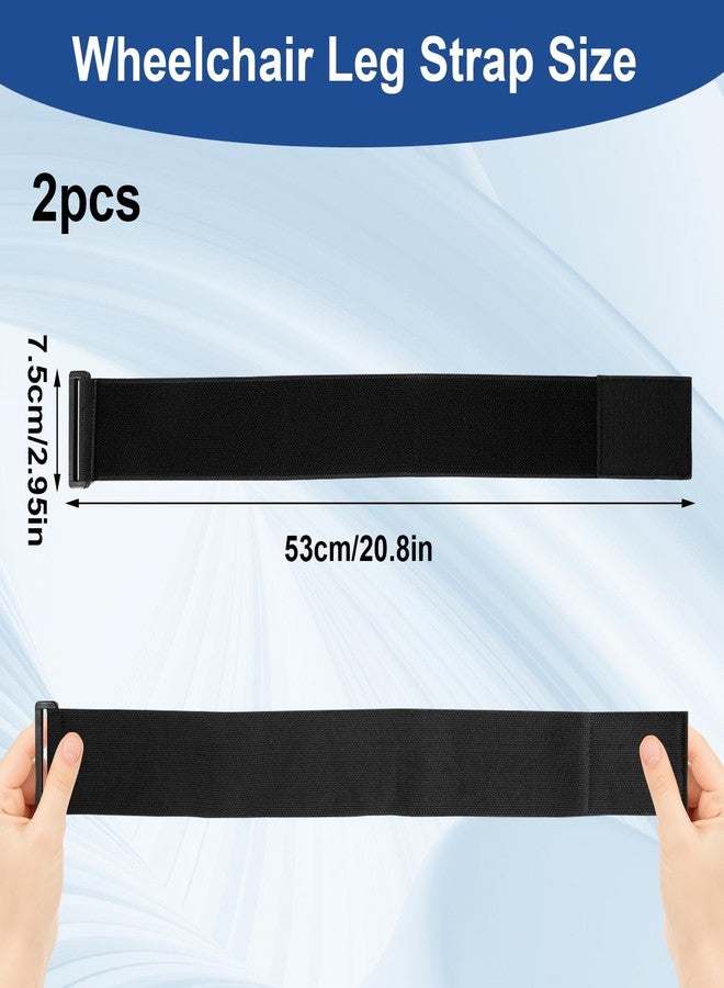 FDFuZhao "2 Pack Wheelchair Leg Strap, Breathable Wheelchair Foot Straps, Wheelchair Seat Belt, Wheelchair Accessories for Elderly Patient, Dementia, Paralysis, Parkinson's, Legs Spasm to Prevent Sliding " - Image 2