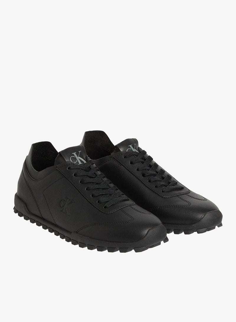 Calvin Klein Jeans Leather Low Profile Runner Trainers - Image 3