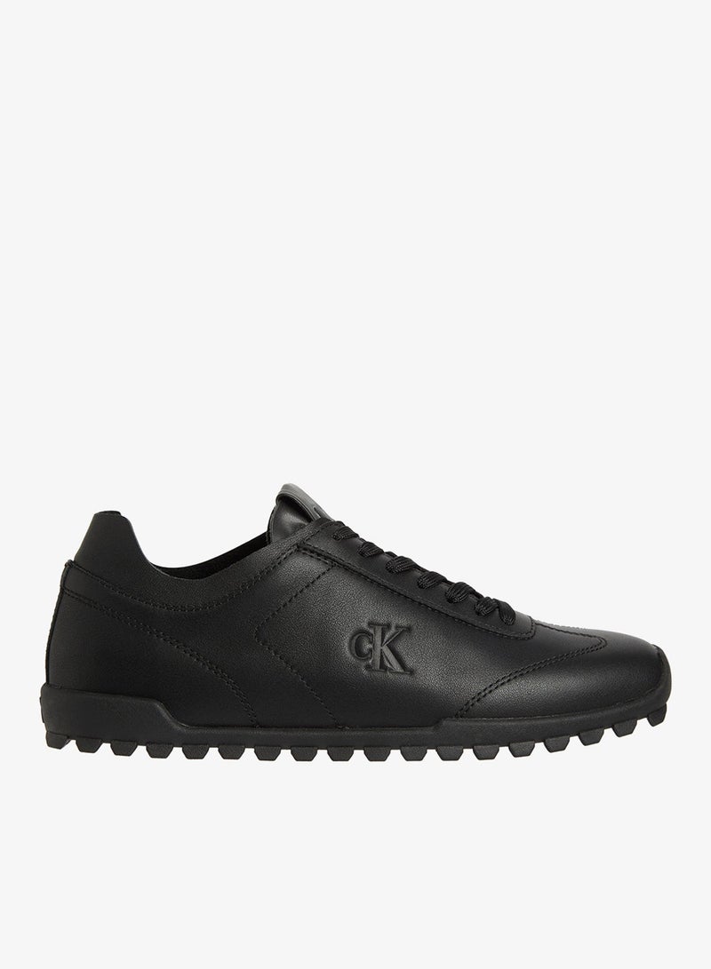 Calvin Klein Jeans Leather Low Profile Runner Trainers - Image 1