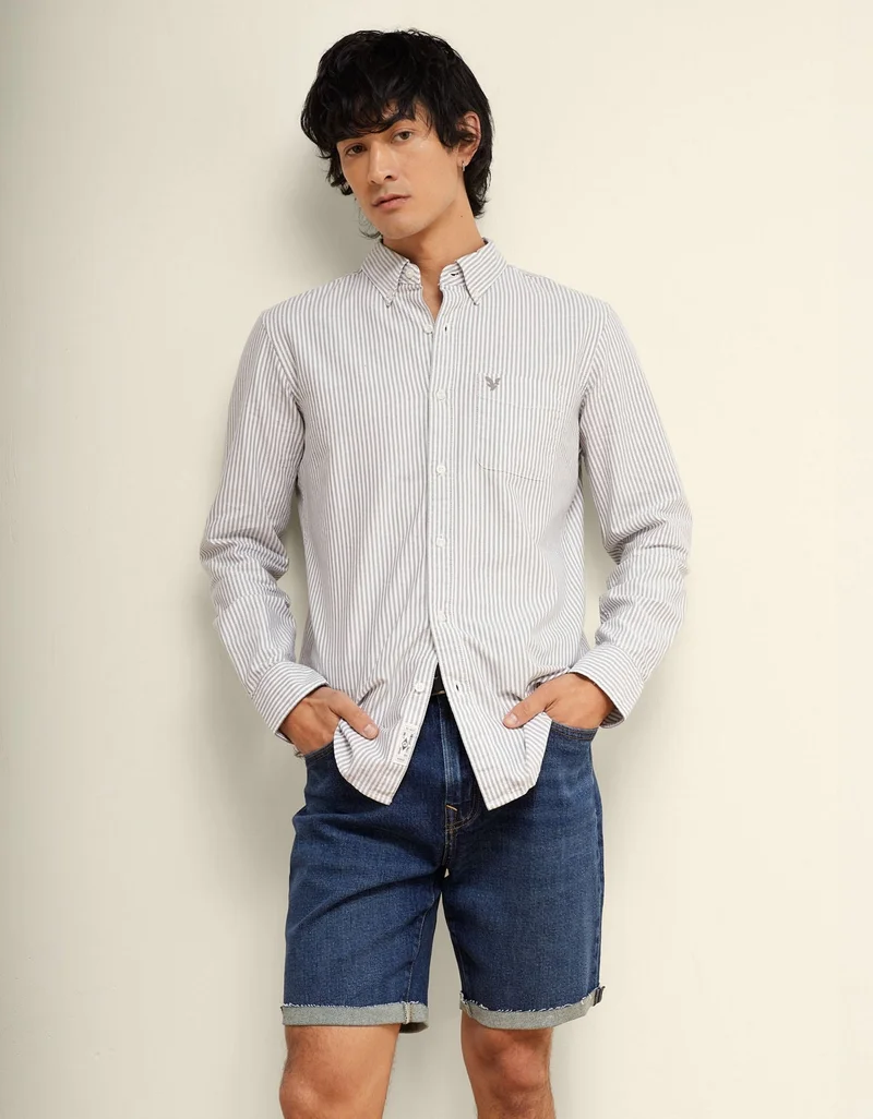 American Eagle AE Slim Fit Everyday Oxford Button-Up Shirt
