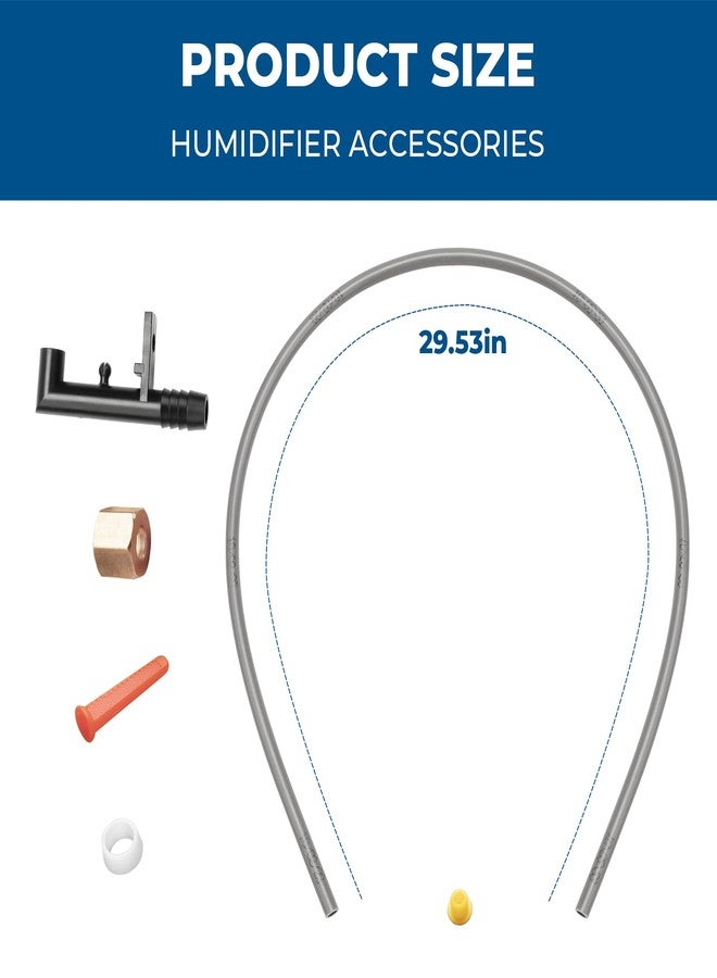 Pokin New Upgraded 4079 Feed Tube-Nozzle Replacement for Aprilaire Humidifiers 550 558 560 560A 568 350 360,Includes #4004 in-Line Strainer #4231 Yellow Orifice,Feed Tube Parts Compatible with Aprilaire 550 - Image 2
