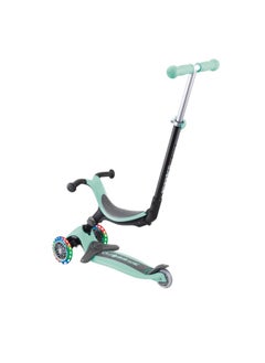 GLOBBER Globber Go Up Fold 3-Wheel Kick Scooter with Light-up Wheels (Mint)  - Image 2