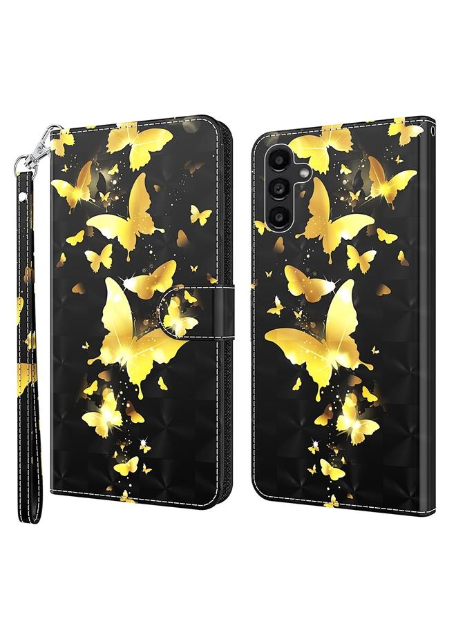 S-TOP Case For Samsung Galaxy A15 3D Painting Pattern Flip Leather Phone Case - Image 1