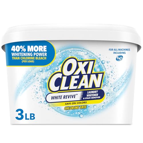 OxiClean White Revive Laundry Whitener and Stain Remover Powder, 3 lb - Image 1