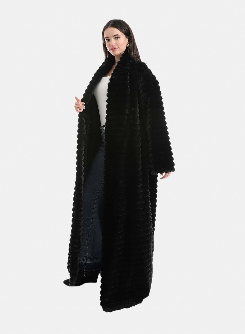 Red Circle Fur Cardigan - Image 2