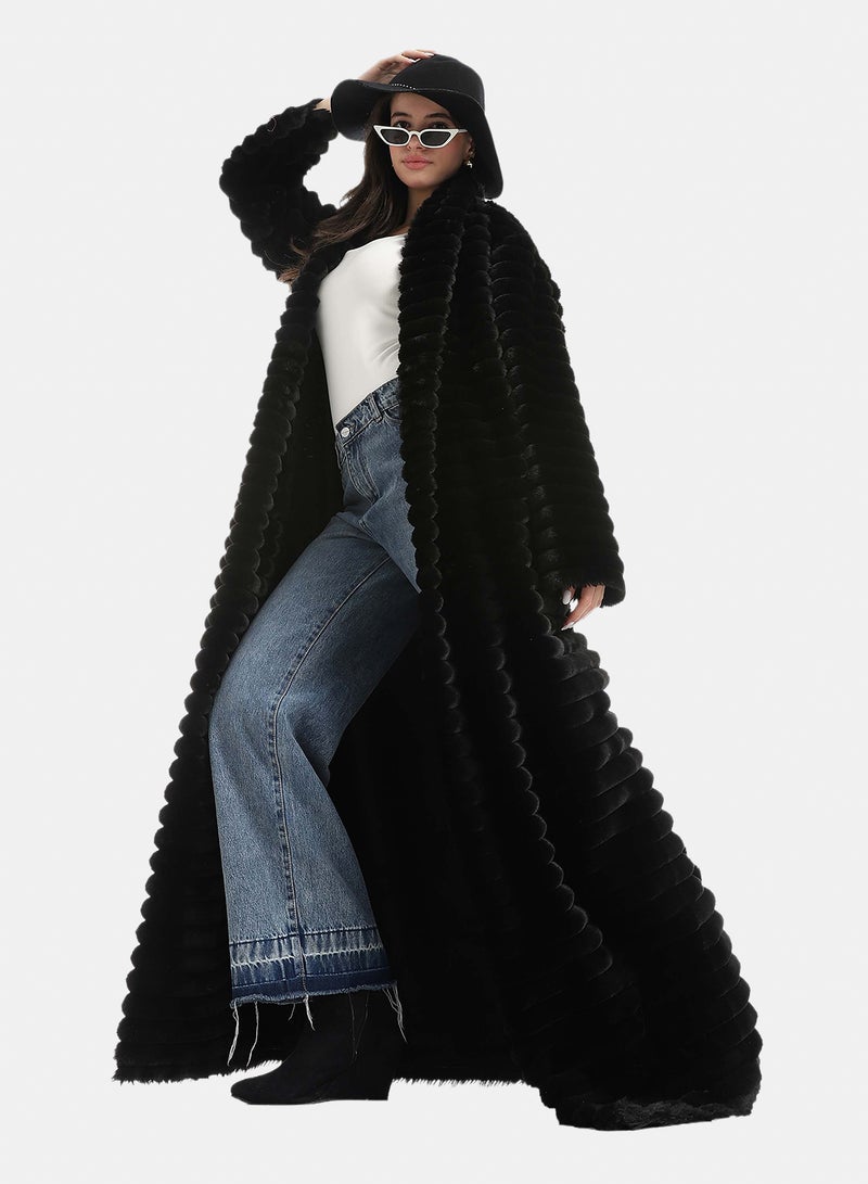 Red Circle Fur Cardigan - Image 5