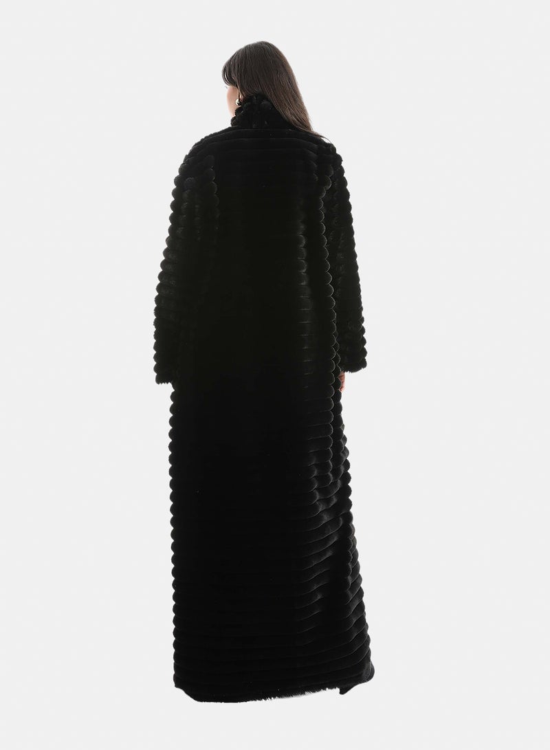 Red Circle Fur Cardigan - Image 3
