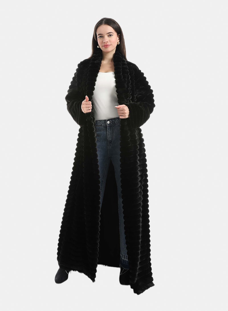 Red Circle Fur Cardigan - Image 1