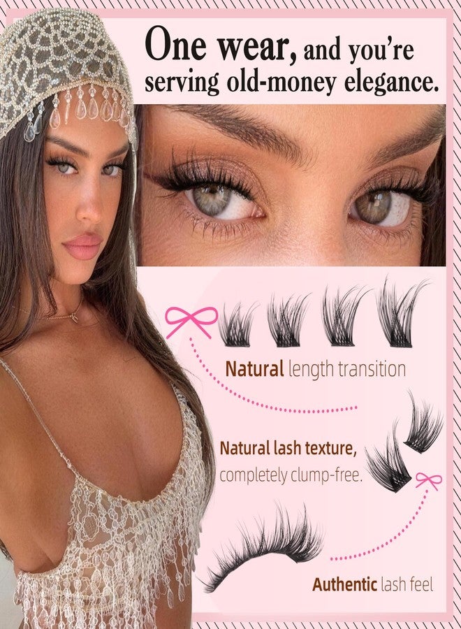 Goddvenus Elegant Lash Clusters Natural Wispy Eyelashes Clusters Fluffy - Image 5