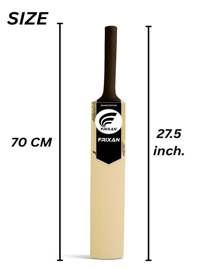 Frixan Populer Willow Wooden Cricket Bat with Cover for Boys & Girls | Lightweight Kids Cricket Bat (Size 3, Age 6-8 Years) - Image 5
