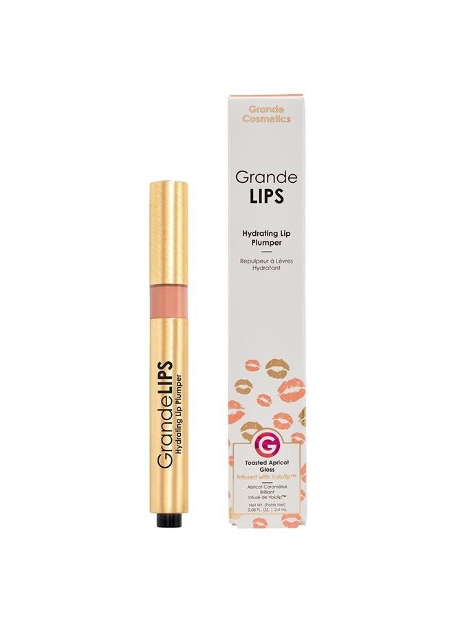 Grande Cosmetics مرطب شفاه GrandeLIP، لمسة لامعة، مشمش محمص، 0.08 أونصة سائلة - Image 2