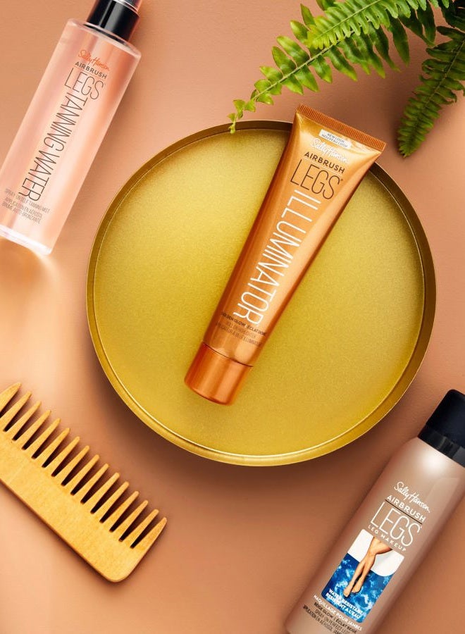 Sally Hansen مُضيء الساقين بالرش، توهج ذهبي، 100 مل - Image 5