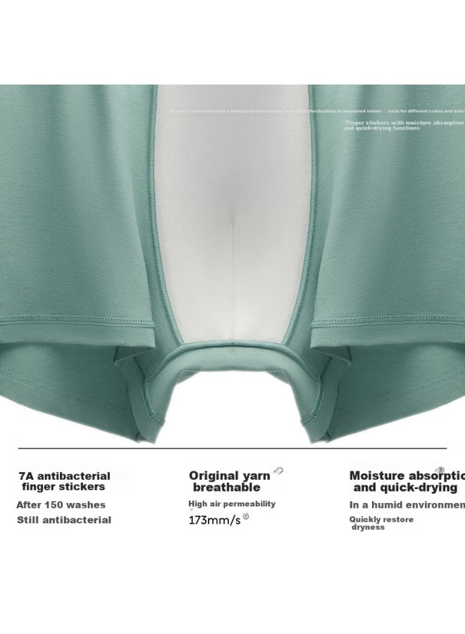 Bananain Silver Skin 510s Men's Underwear 60s Long-staple Cotton Soft Breathable Sports Antibacterial Square Shorts 3-pack - Image 3