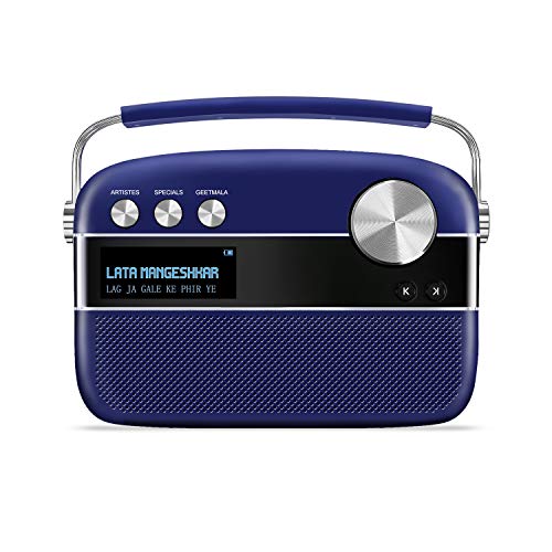 Carvaan Saregama Carvaan Premium Hindi - Portable Music Player with 5000 Preloaded Songs, FM/BT/AUX (Royal Blue) - Image 1