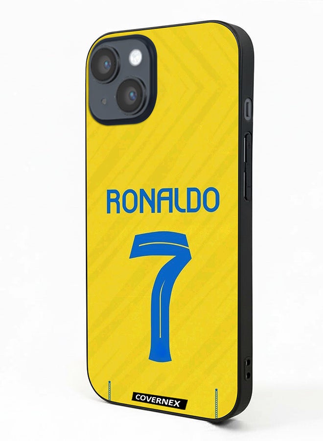 Covernex Apple iPhone 14 Protective Case Cover Printed Featuring Cristiano Ronaldo Jersy Design - Image 1