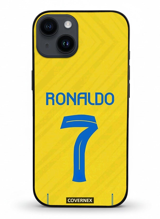 Covernex Apple iPhone 14 Protective Case Cover Printed Featuring Cristiano Ronaldo Jersy Design - Image 2