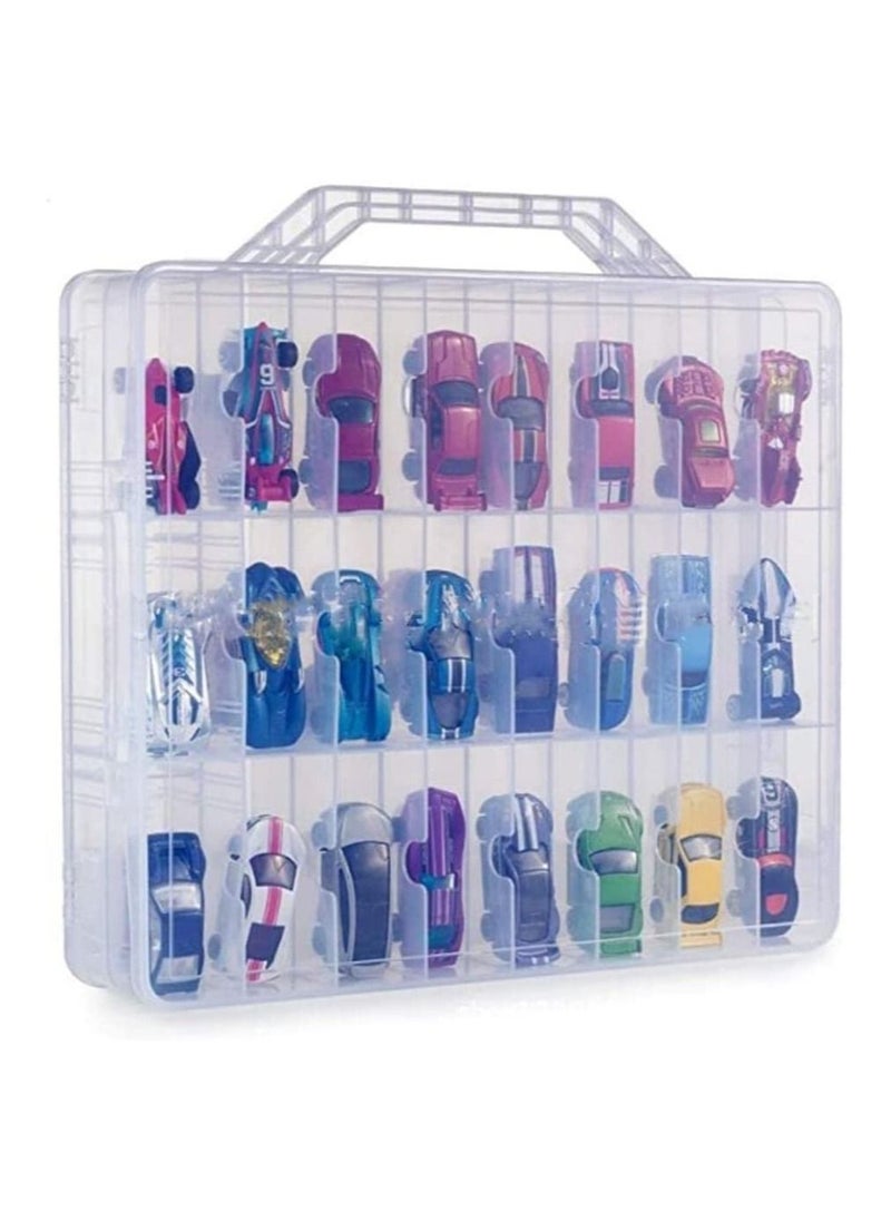 Generic - 48 Multi Grid Portable Nail Polish Storage Box Organizer Holder For Display and Storage Transparent Box - Image 1